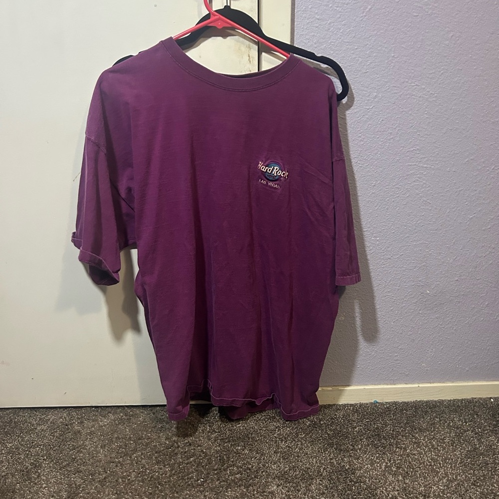 Hard Rock Cafe Men's Tee in Rich Purple